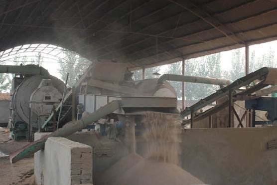 泰安砂子烘干機現(xiàn)場